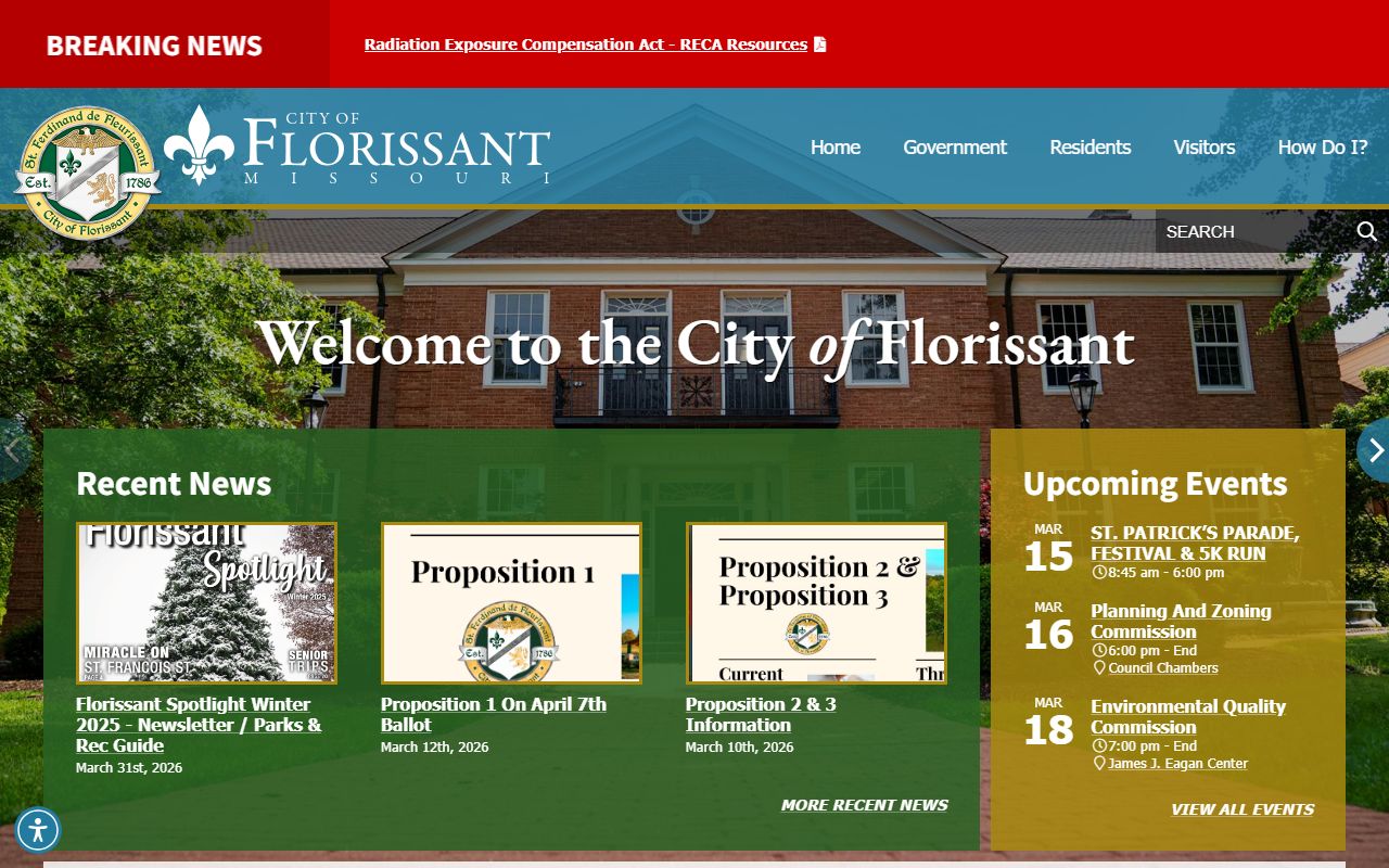 Florissant marriage records through St. Louis County Recorder of Deeds