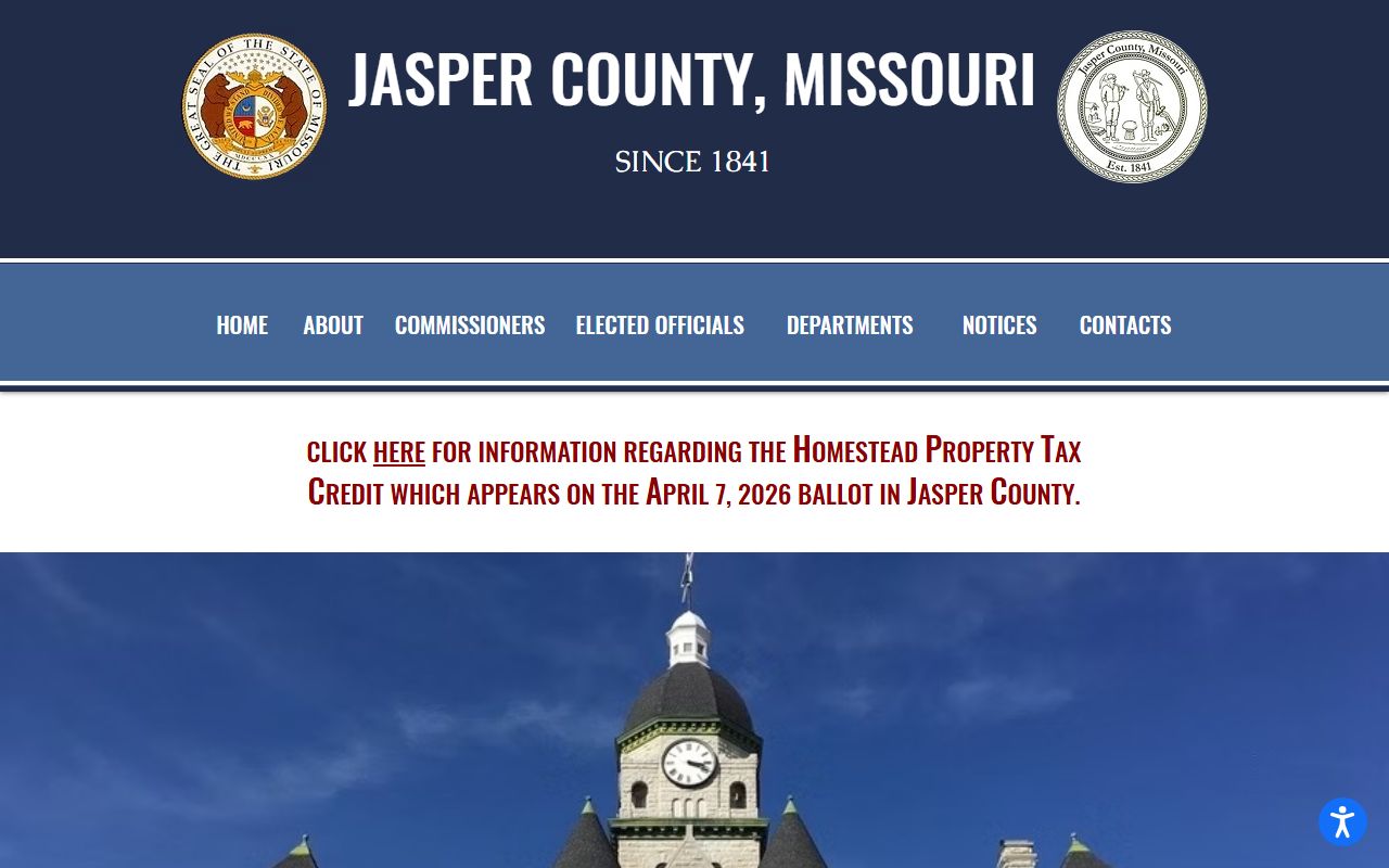 Jasper County Missouri Recorder of Deeds website for marriage records