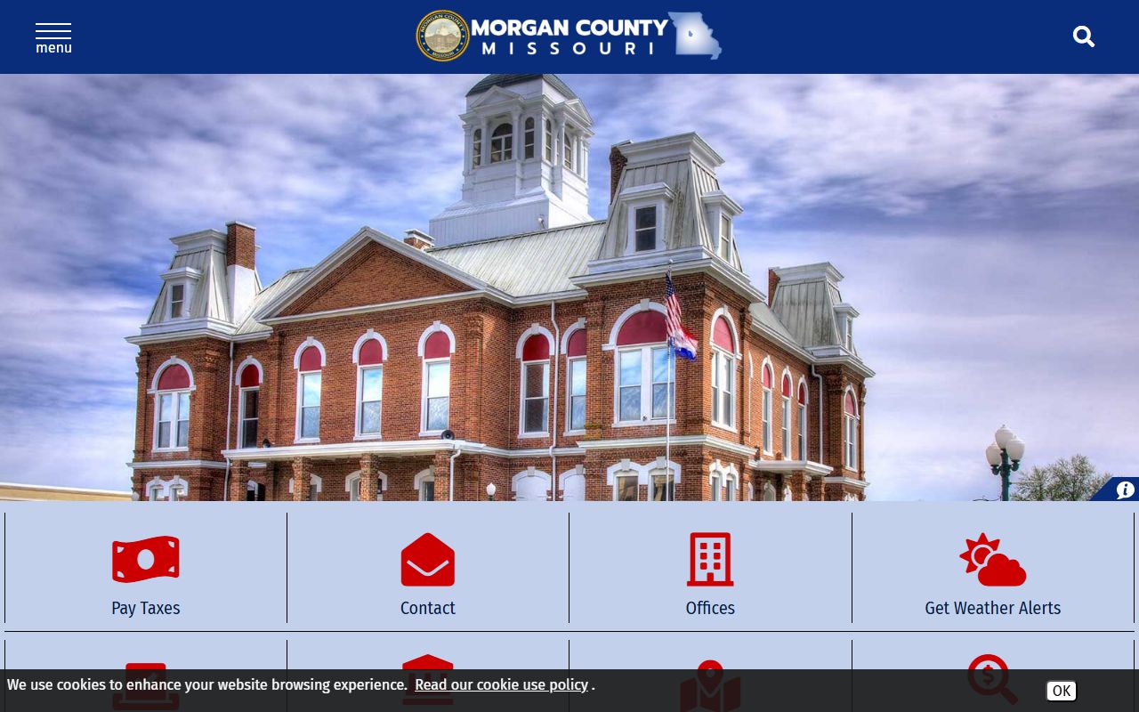 Morgan County Missouri website for marriage records