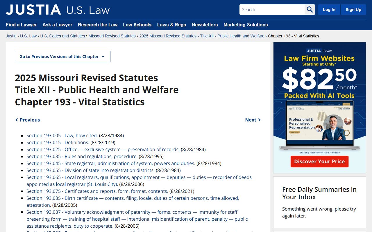 Reynolds County Missouri marriage records under Missouri Revised Statutes